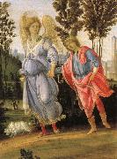 Filippino Lippi Tobias and angeln, probably Spain oil painting artist